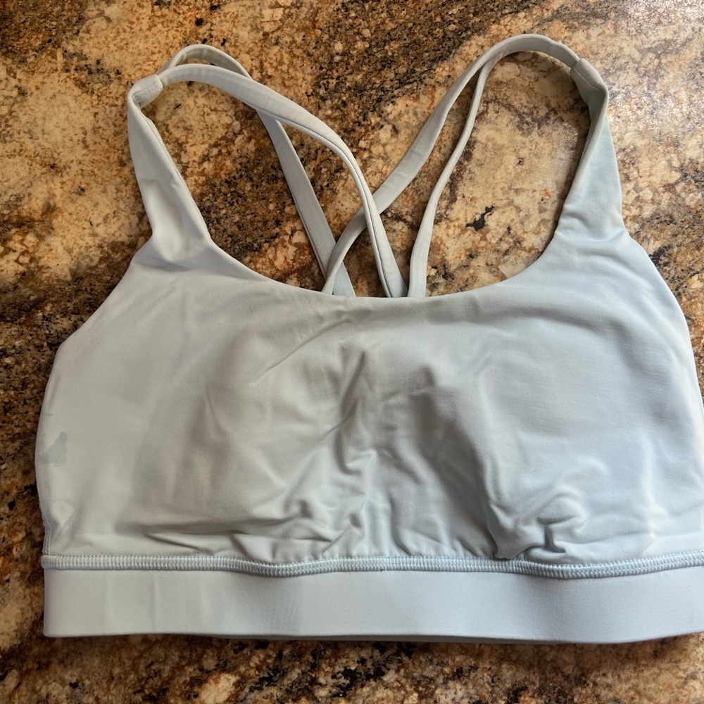 Women's Light Blue Sports Bra - Energy